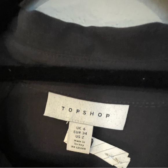 Top Shop Utility Midi Shirtdress -Size 2/Fits like a 0. Charcoal. - Picture 4 of 4